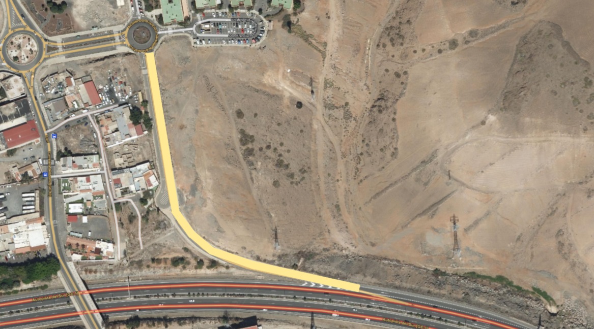 20251120_PRE_Ramal de acceso al Lomo de Maspalomas que se cerrará al tráfico los días 24 y 25